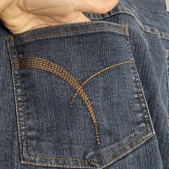 Addition Elle Weekend Blue High Rise Straight Leg Plus Jeans Pant Plus Size 24 - Picture 3 of 10